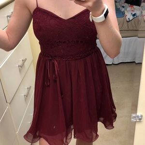 Semi-Formal Burgundy Dress